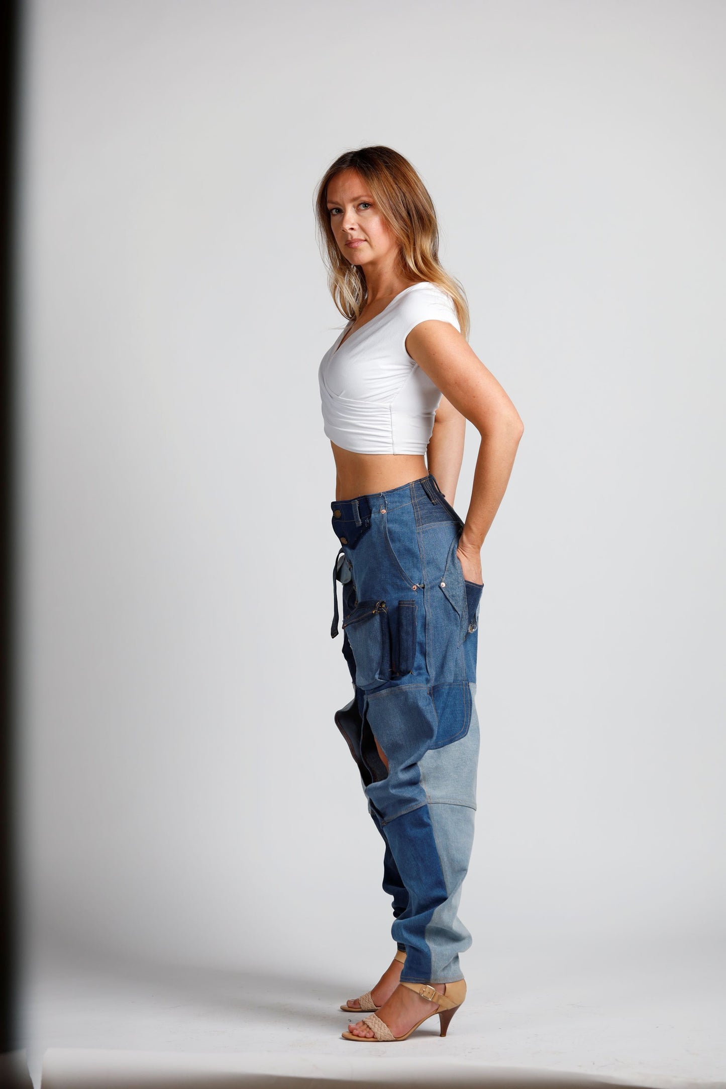 Kendi Diamond Cut Denim Jeans
