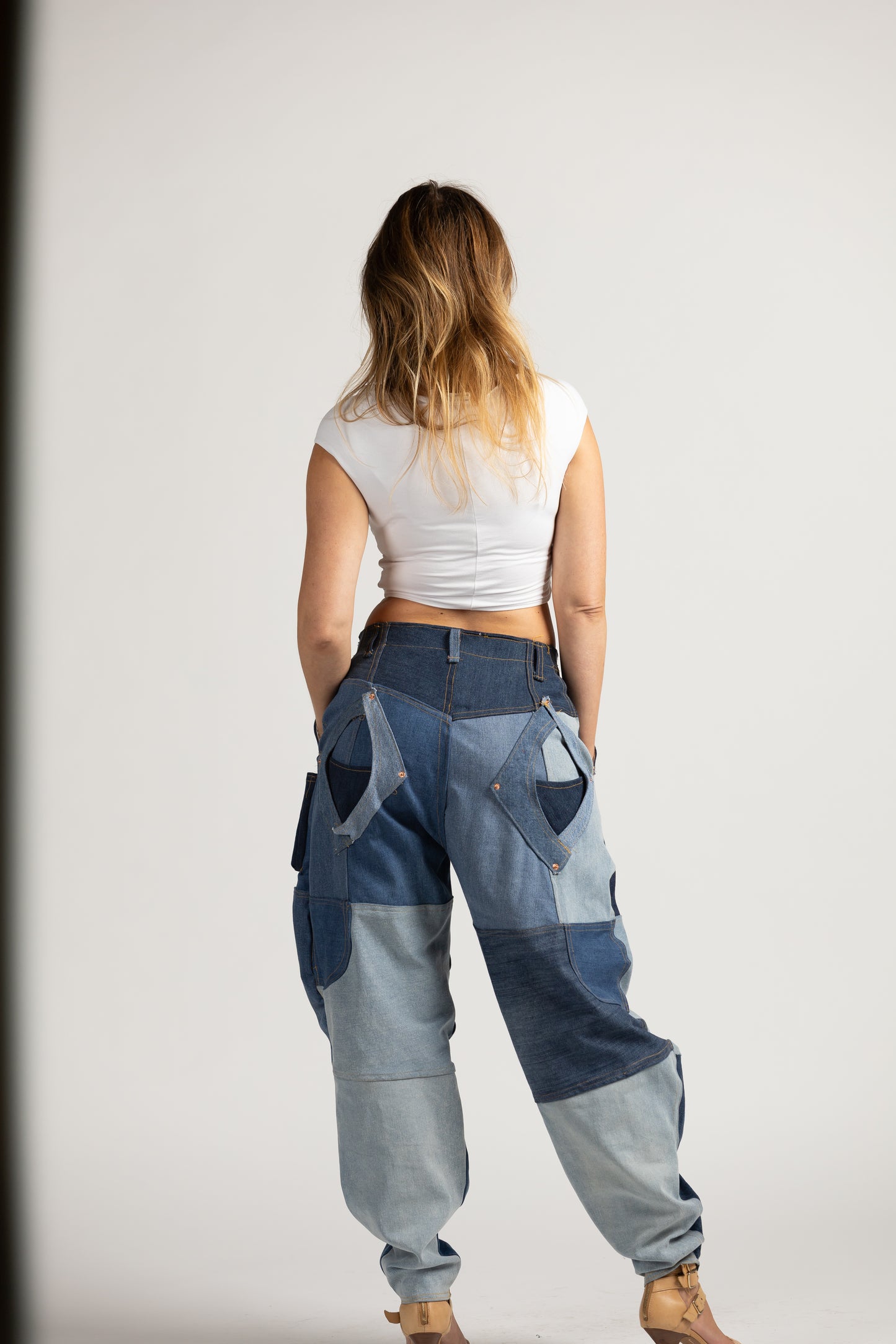 Kendi Diamond Cut Denim Jeans