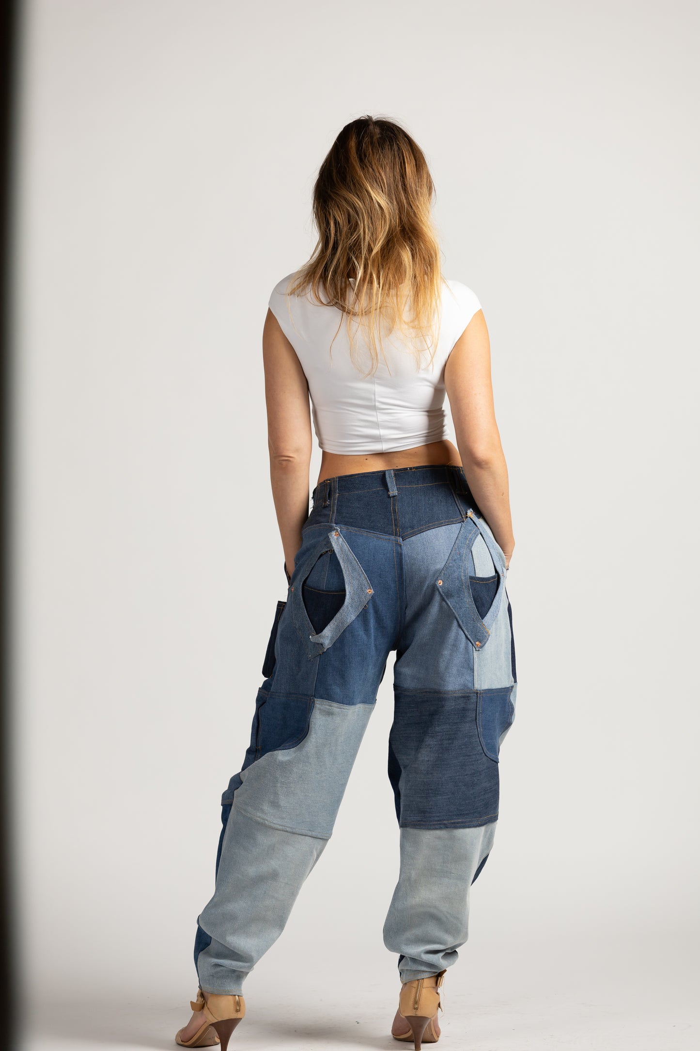 Kendi Diamond Cut Denim Jeans