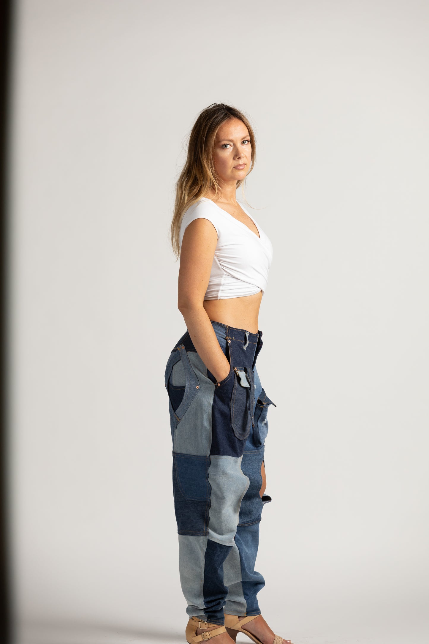 Kendi Diamond Cut Denim Jeans